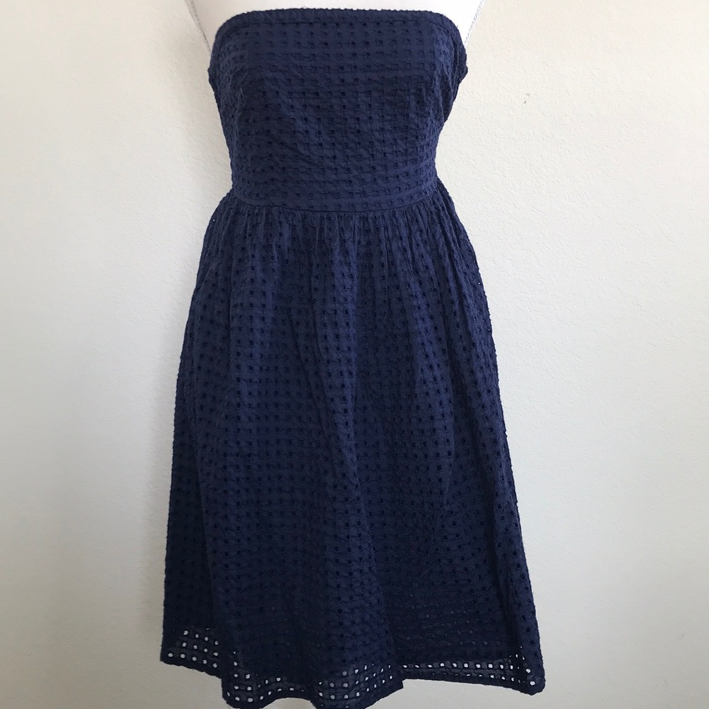 Old Navy Strapless Eyelet Midi Dress Size 6
